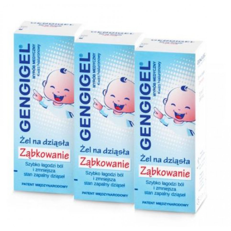 Gengigel® Ząbkowanie  Żel na dziąsła - 3 x 20 ml - trójpak - KDW