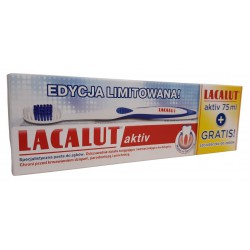 Lacalut Aktiv Pasta do zębów 75ml + szczoteczka