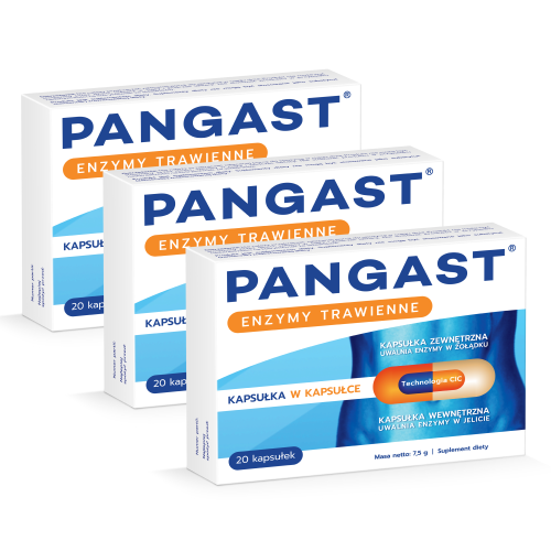 Pangast - 20 kapsułek - trójpak