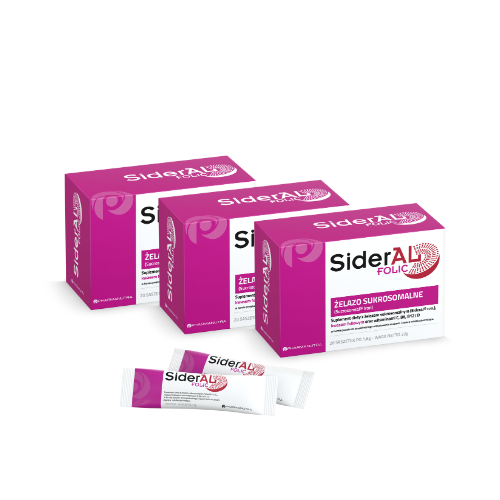 SiderAL® Folic 3 x 20 saszetek - trójpak