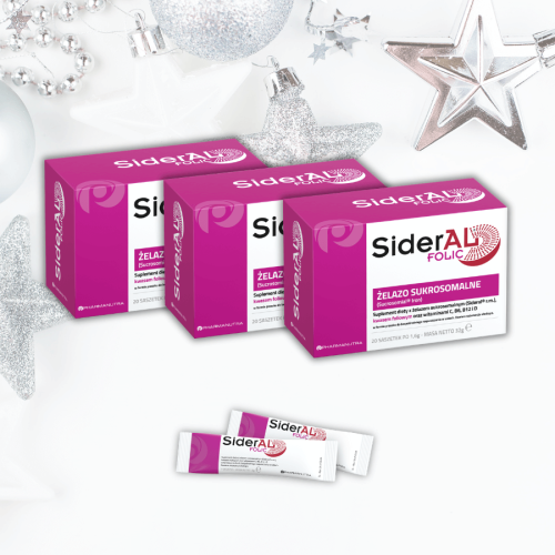 SiderAL Folic - saszetki, 3 x 20 szt. (trójpak)