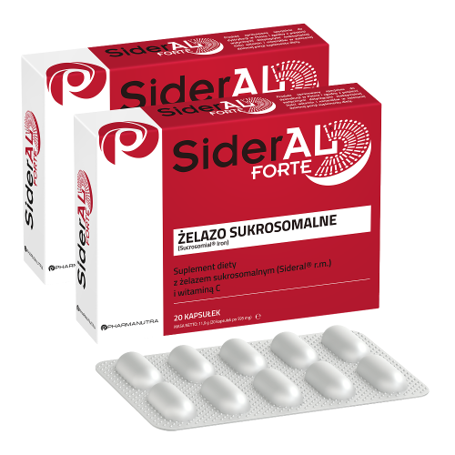 SiderAL Forte - kapsułki, 2 x 20 szt. (dwupak)